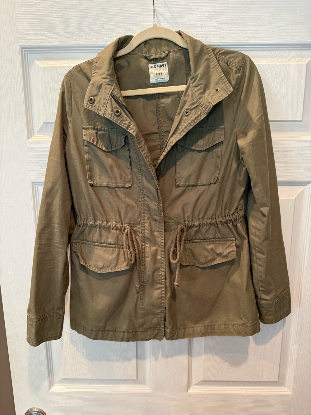 Old Navy Olive Green Women's Drawstring Utility Jacket
